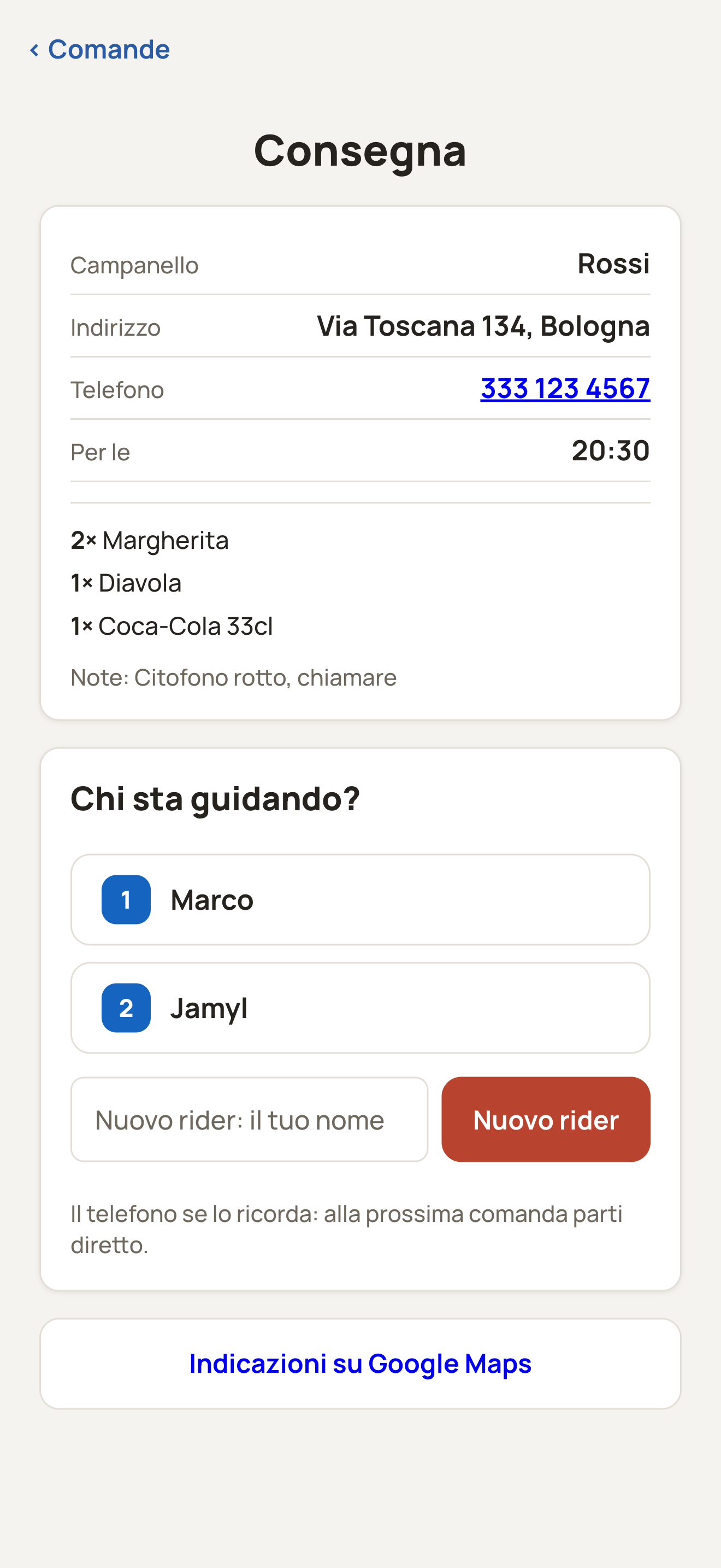 Spicchio Rider: Chi sta guidando?.